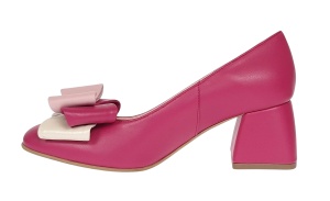 Pantofi dama office din piele naturala roz - NAB1ROZ - Img 10