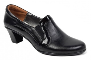 Pantofi de dama eleganti din piele naturala cu toc de 5 cm P72LACN