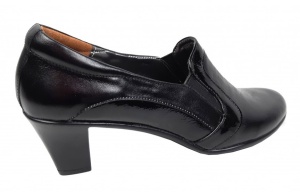 Pantofi de dama eleganti din piele naturala cu toc de 5 cm P72LACN - Img 4