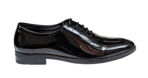 Pantofi eleganti barbati piele naturala - Model Donato Negru Lac - Img 2