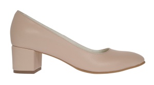 Pantofi eleganti dama din piele naturala Nude Box, toc 5 cm - NA73NUDE - Img 3