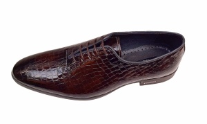 Pantofi eleganti pentru barbati piele naturala croco Maro Marimea 41 - Img 8