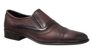 Pantofi eleganti pentu barbati piele naturala bordeaux - GKR01VIS - Img 2
