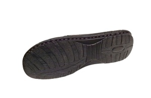Papuci barbati din piele naturala de culoare neagra - GKR74N - Img 4