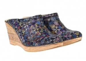 Saboti dama, color, din piele naturala, cu platforme de 7 cm, Ciucaleti Shoes - Img 2