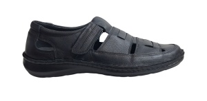 Sandale barbati casual din piele naturala - Model Negru SCV2N - Img 6
