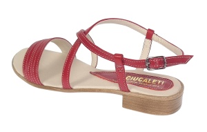 Sandale dama casual din piele naturala Rosu S8R - Img 5