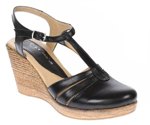 Sandale dama casual din piele naturala S9 Negru