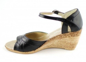 Sandale dama cu platforma din piele naturala S54N - Img 3