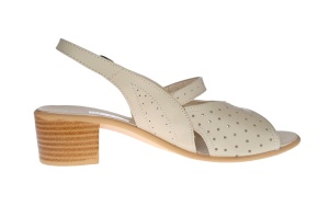 Sandale dama din piele naturala box, Bej, S32BEJ - Img 4