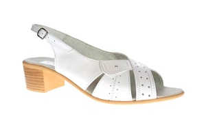 Sandale dama din piele naturala box, S34ALB - Img 4
