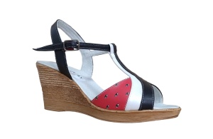 Sandale dama din piele naturala, cu platforme de 7 cm - S61NAR - Img 3