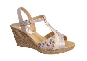 Sandale dama din piele naturala cu platforme de 7cm Nude S61XNUD