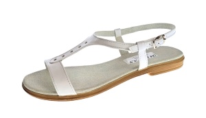 Sandale dama din piele naturala, culoare alb, S16APERF - Img 3