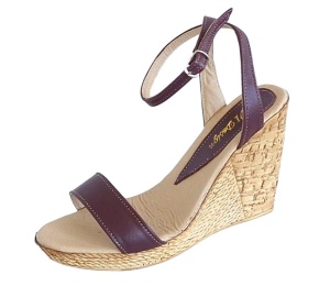 Sandale dama din piele naturala culoare maro cu platforme de 10cm S415M - Img 8