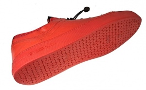 Sneakers barbati din piele naturala - Model 321 Rosu - Img 3