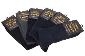 Sosete medicinale pentru diabetici set 6 perechi din bumbac fara cusatura MED6