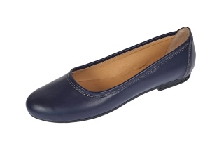 Balerini dama casual, din piele naturala bleumarin - FLO3BL - Img 10