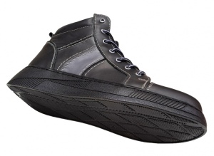 Bascheti Sport din piele naturala (imblaniti) DANY, Negru GKR19N - Img 2