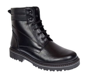 Bocanci barbati miliari din piele naturala imblaniti, model Army Force Negru GKR700N - Img 6