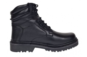 Bocanci barbati Sport din piele naturala model Negru imblanit GKR5KN - Img 4