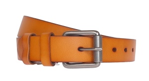 Curea barbati, casual, pentru jeans, din piele naturala, Maro, 3.2cm - TK14M - Img 5