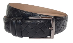 Curea barbati din piele naturala culoare neagra 3.5cm Ciucaleti CLK 236NP - Img 3