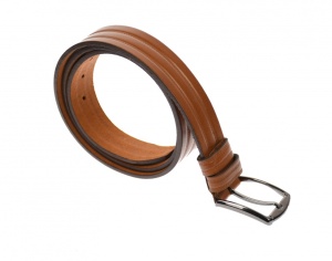 Curea barbati eleganta, din piele ecologica, maro 3.5 cm - DR1520M - Img 4