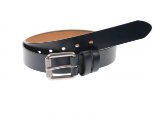 Curea barbati eleganta, din piele naturala, bluemarin 3.5 cm - DR1216BLM