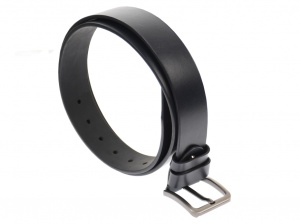 Curea barbati eleganta, din piele naturala, bluemarin 3.5 cm - DR1240BLM - Img 2