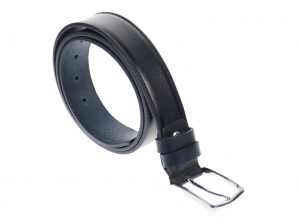 Curea barbati eleganta, din piele naturala, bluemarin 3.5 cm - DR1500BLM - Img 2