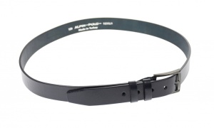 Curea barbati eleganta, din piele naturala, bluemarin 3.5 cm - DR1551BLM - Img 4