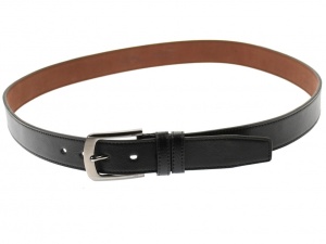 Curea barbati eleganta, din piele naturala bordo 3.5 cm - DR170N - Img 4