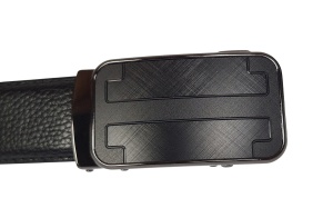 Curea barbati eleganta din piele naturala de culoare neagra pentru costum TK15N - Img 3