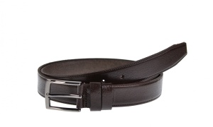 Curea barbati eleganta din piele naturala maro inchis 3 cm - DR3MCM