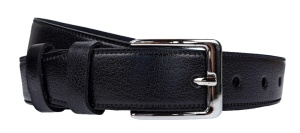 Curea barbati, eleganta, pentru costum, din piele naturala, Negru, 3cm - CK75N - Img 2
