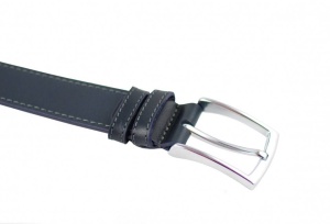 Curea eleganta barbati din piele naturala - Bleumarin CC350BLM - Img 3