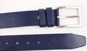 Curea eleganta barbati din piele naturala - Bleumarin DR1-CKBLM - Img 2