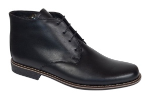 Ghete barbati casual din piele naturala de culoare neagra BONDSN