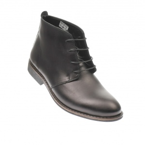 Ghete barbati office negre din piele naturala GB43NEGRU - Img 2