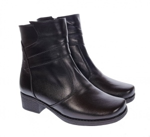 Ghete dama casual imblanite din piele naturala cu fermoar GD6N - Img 4