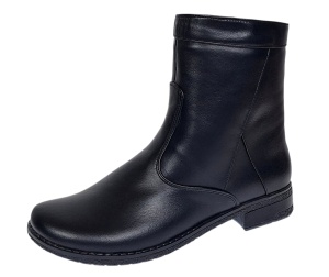 Ghete dama din piele naturala cu fermoar imblanite MVS22N - Img 4