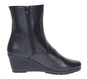 Ghete dama din piele naturala imblanite Orto Negre MVS34ORT - Img 5