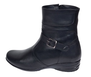 Ghete dama Marimea 39 din piele naturala cu fermoar imblanite GD156N2 - Img 6