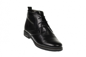 Ghete dama negre, casual, din piele naturala - G02NBOX