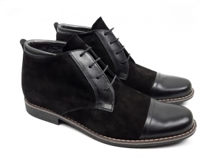 Marimea 42 Ghete barbati casual - elegante din piele naturala - Made in Romania LGB03NVELBOX