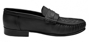 Mocasini barbatesti din piele naturala de culoare neagra GKR15N - Img 5