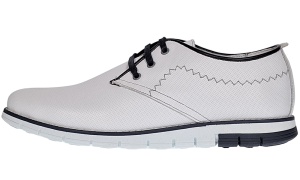 Oferta 44 Pantofi barbati sport din piele naturala Alb Yanis Confort - Img 4
