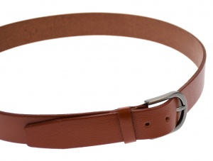 Oferta marimea 125 , curea barbati eleganta , din piele naturala , maro 3,7 cm - DR1MARO125 - Img 3