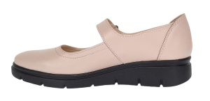 Oferta marimea 35, 39 - Pantofi dama din piele naturala cu bareta, Bej - LP38BEJ - Img 5